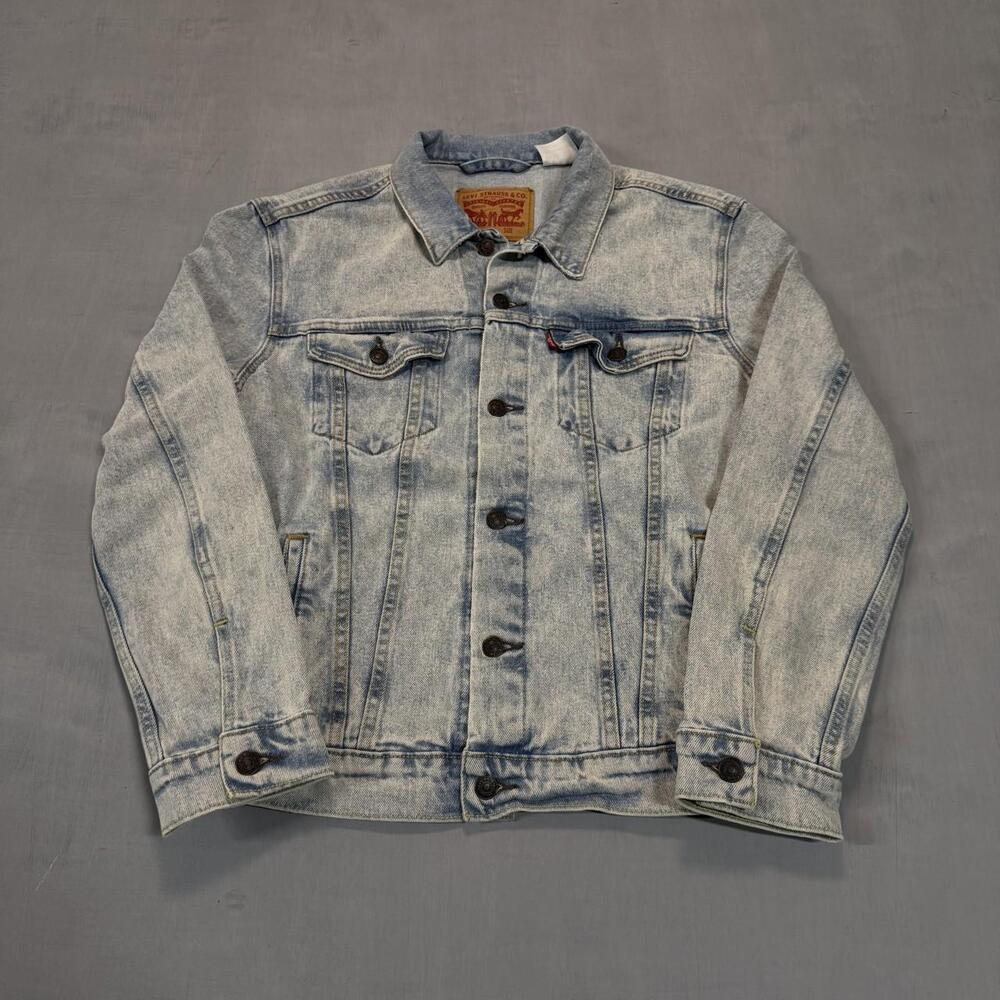 Levi's Men's Trucker Jacket denim trucker jacket 90s Blue Size M - Picture 1 of 5